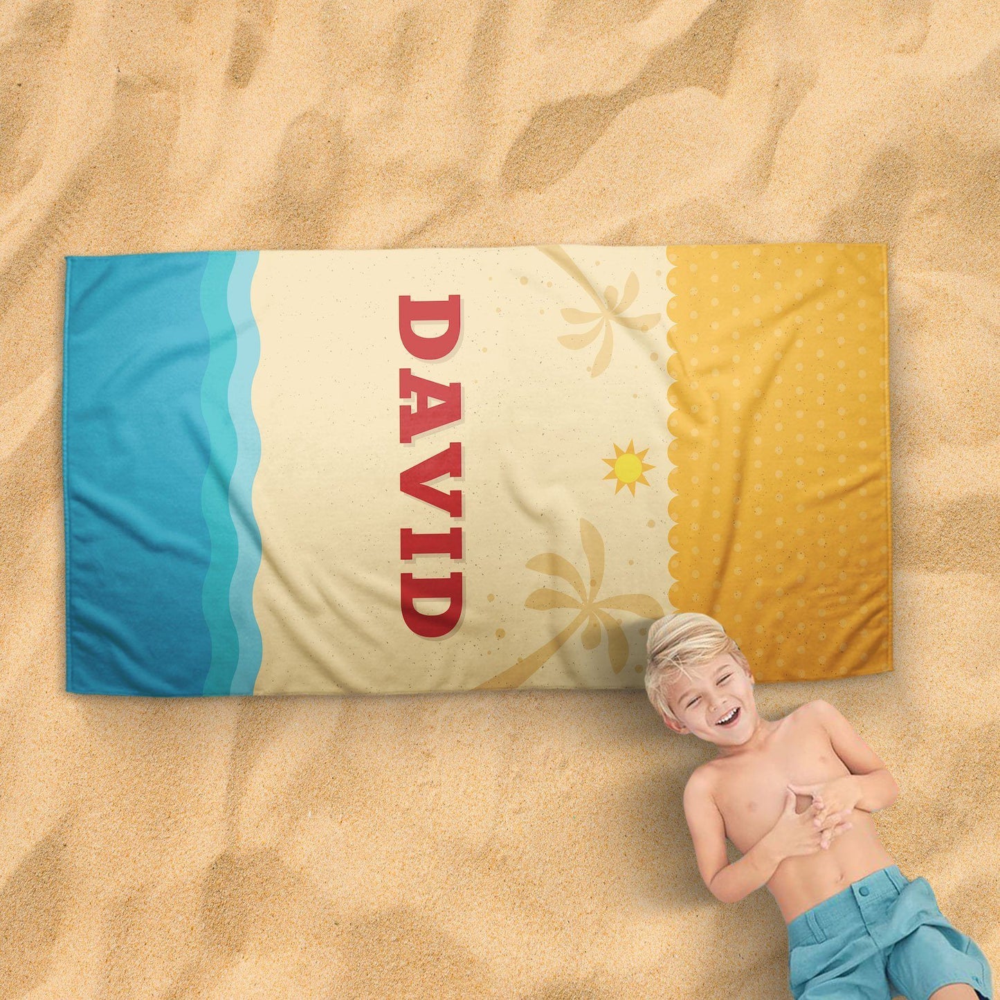 Fun in the Sun Personalized Beach Towel | Sam + Zoey Home Basics