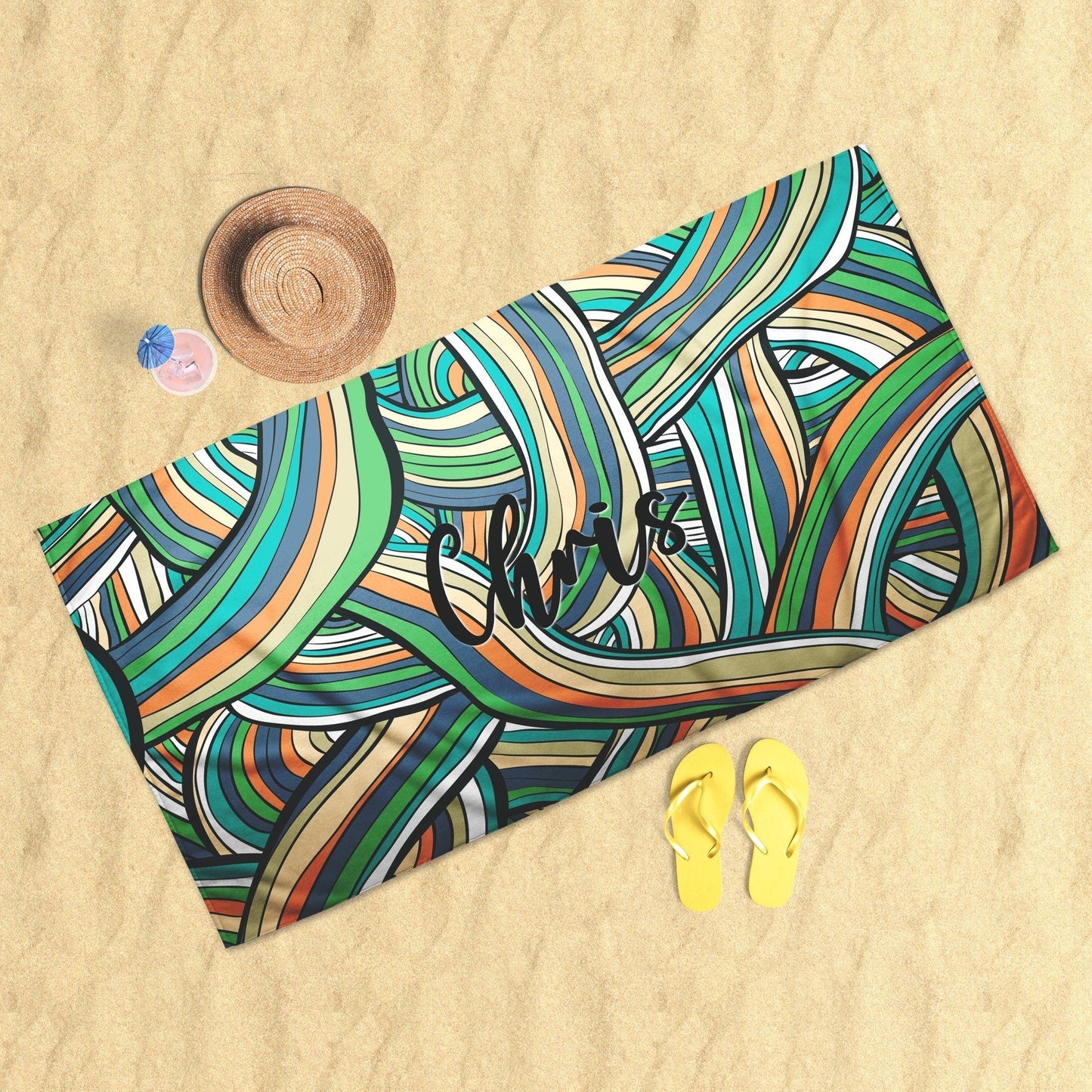 Judd Personalized Beach Towel Beach Towel Sam + Zoey