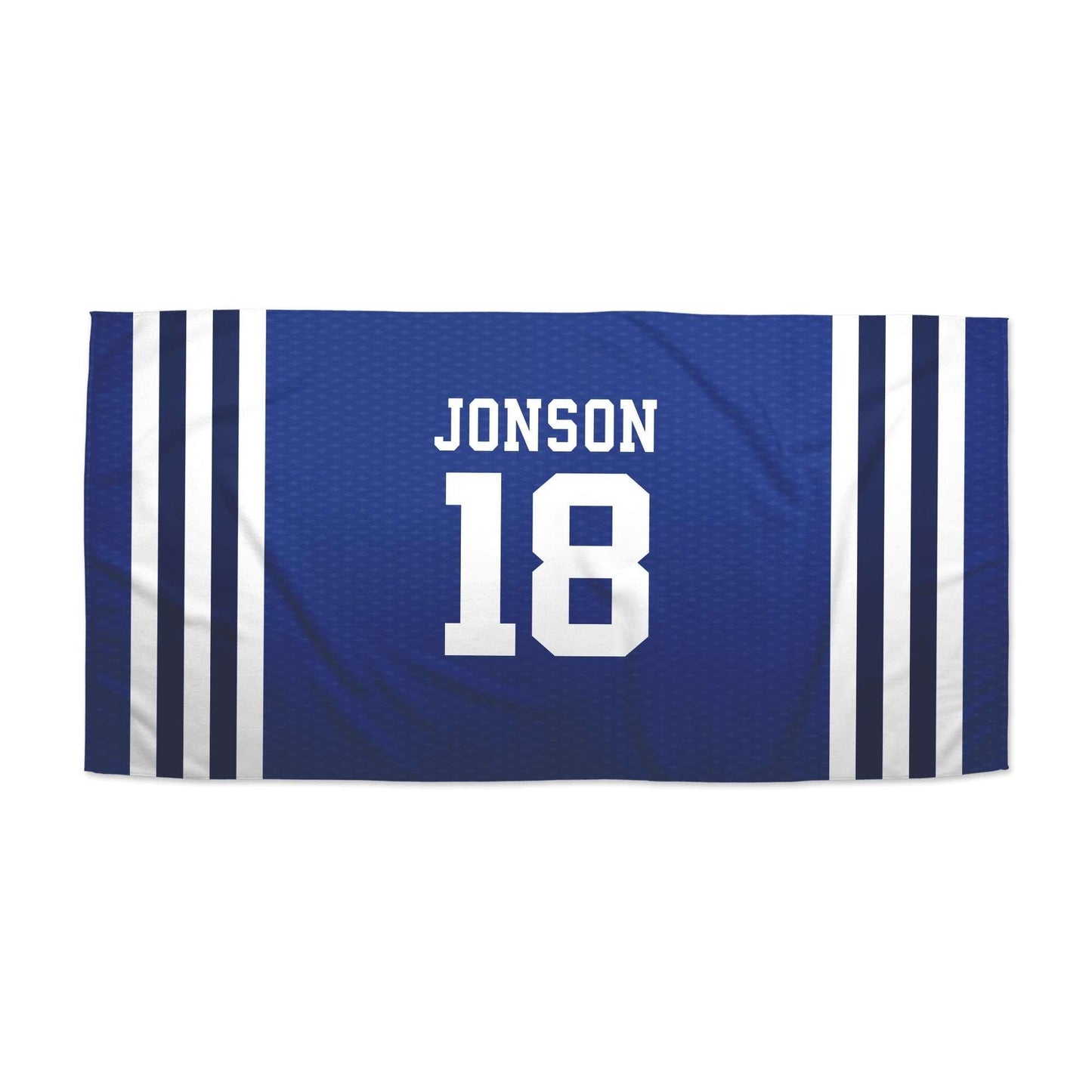 Beach Towel: Sports Jersey Beach Towel Sam + Zoey Royal Blue