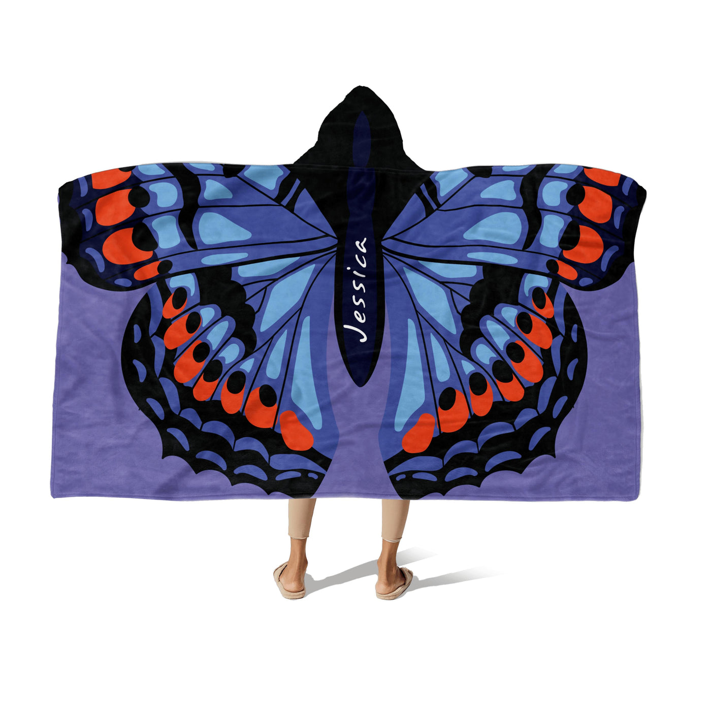 Hooded Fleece Blanket: Butterfly Wings Apparel & Accessories Sam + Zoey  Sam + Zoey