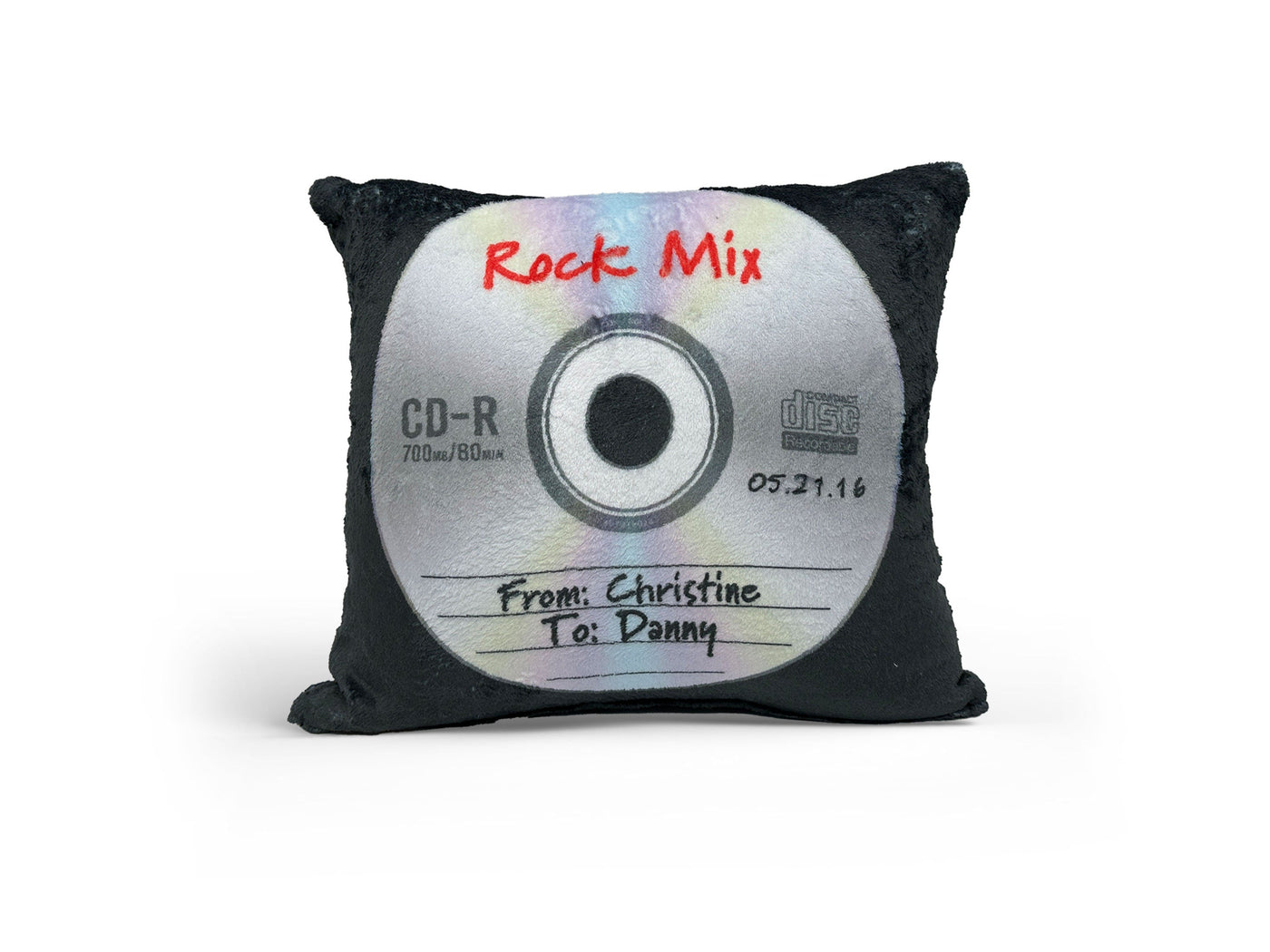 Personalized Blank CD Mix Pillow Sam + Zoey  Sam + Zoey