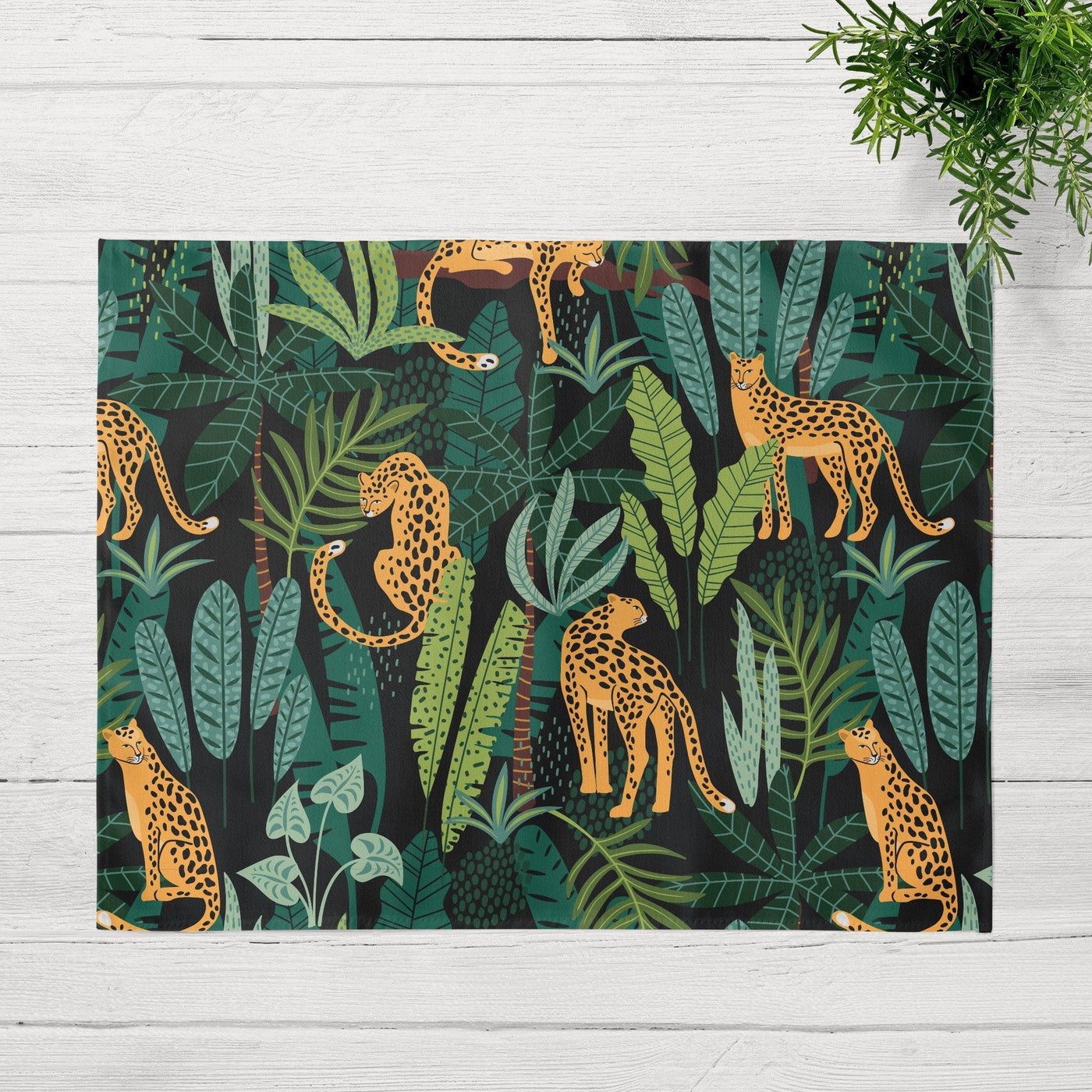 Jungle Cheetah Placemat Placemat Sam + Zoey  Sam + Zoey