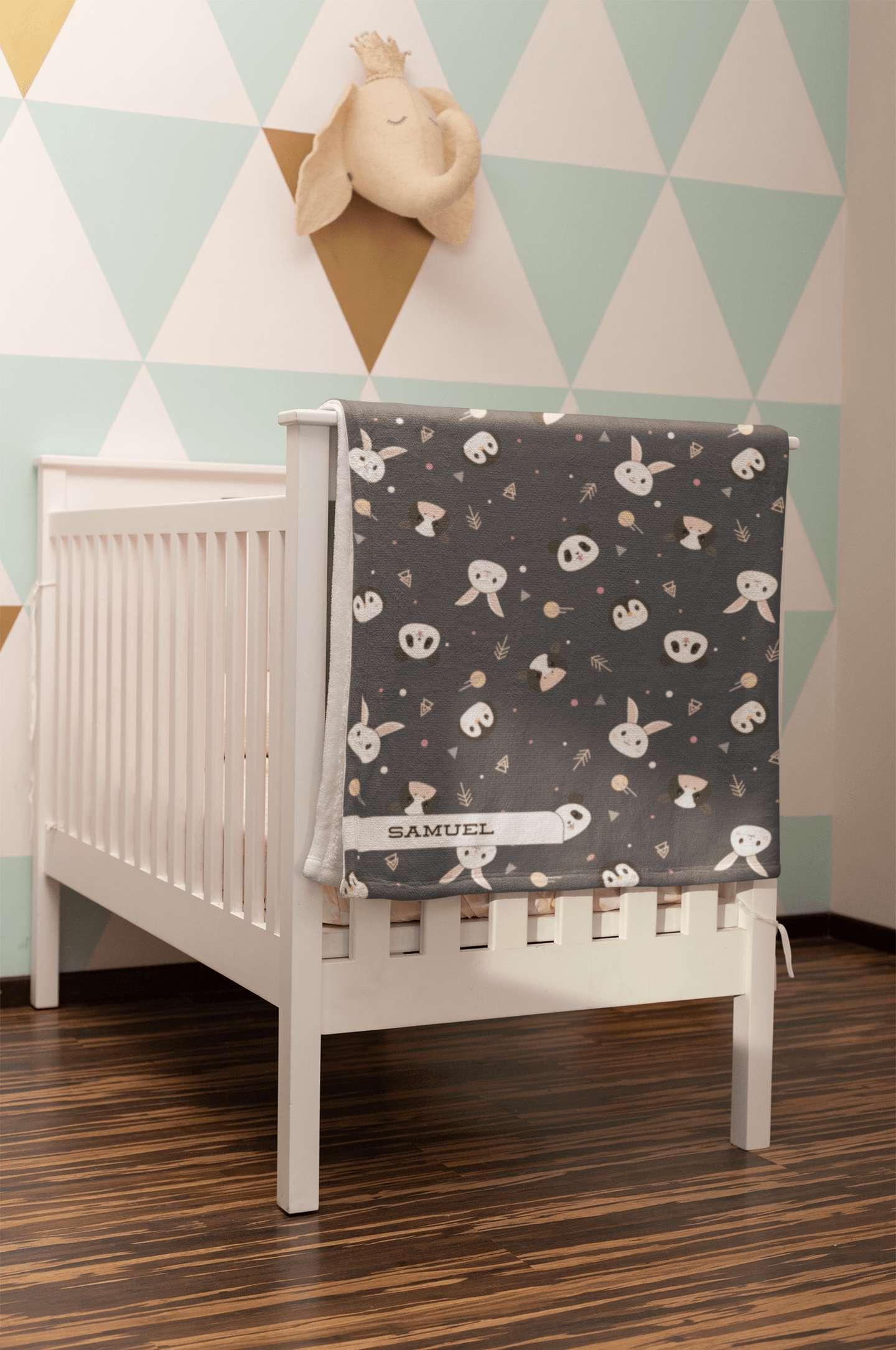 Receiving Blanket: Cute Animals Receiving Blanket Sam + Zoey