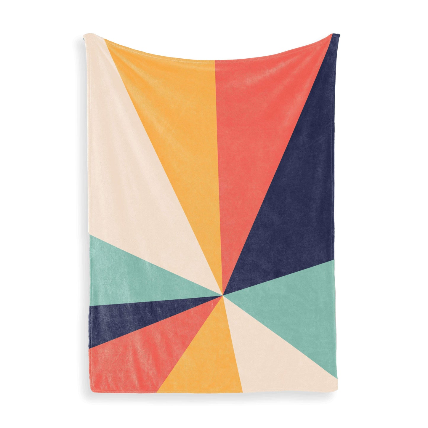 Throw Blankets: 70's Sunrise Geometric Throw Blankets Sam + Zoey Sunrise