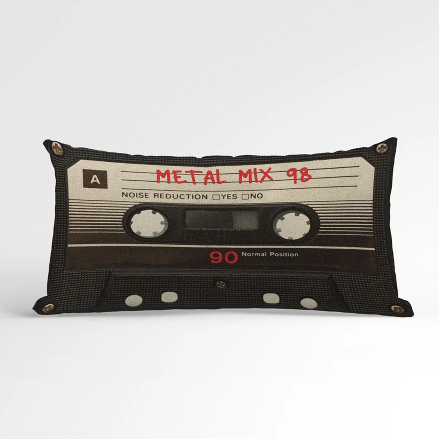 Personalized Cassette Tape Throw Pillow | Custom Retro Music Gift for Him
