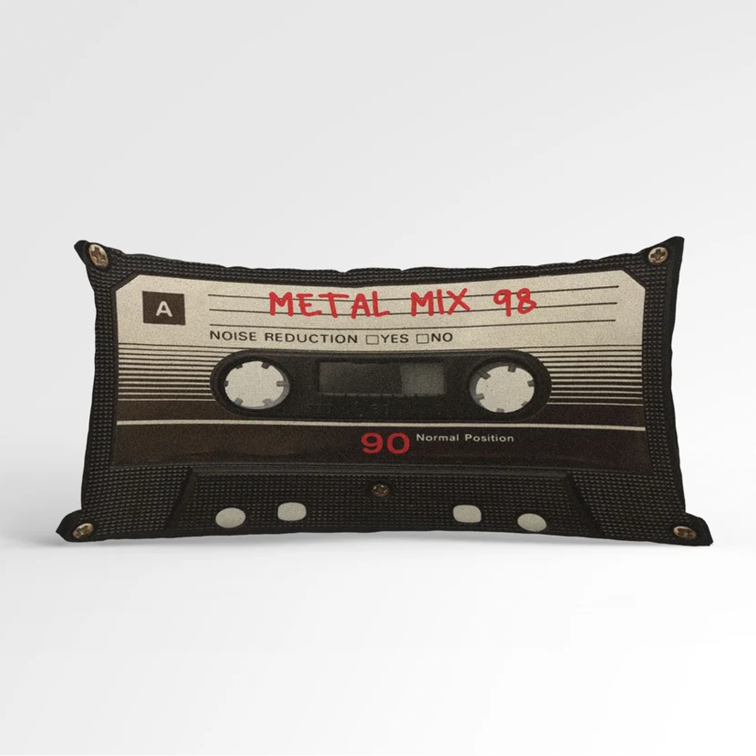 Personalized Cassette Tape Throw Pillow | Custom Retro Music Gift for Him
