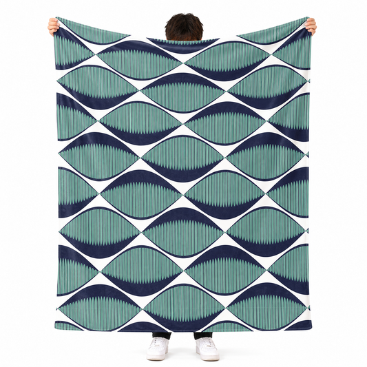 Seeing eyes boho personalized throw blanket with custom name in mystical fleece design
