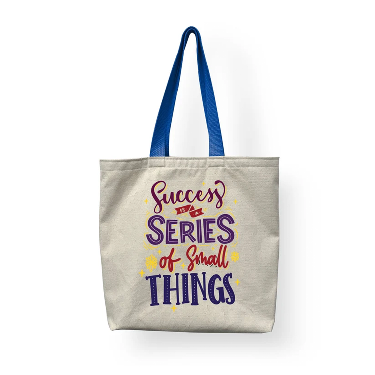 Inspirational Gift for Entrepreneurs and Students | Success is a Series of Small Things Canvas Tote Bag