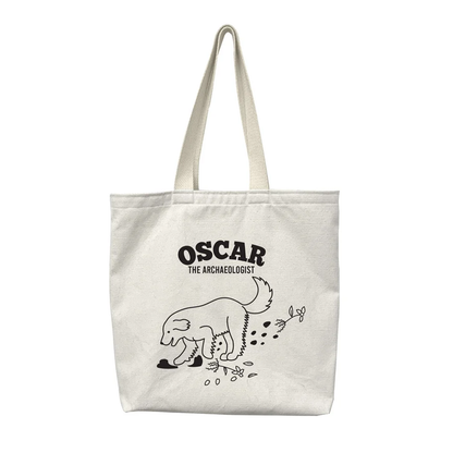 Personalized Dog Name Canvas Tote Bag | Fun Illustrated Custom Bag, Perfect Gift for Dog Moms, Dads & Pet Owners