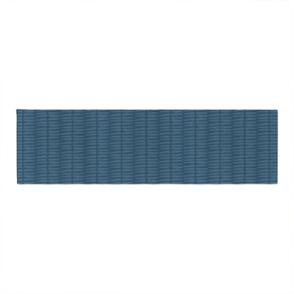 Boho Navy Tribal Table Runner | Cotton Dining Decor for Modern Homes and Housewarming