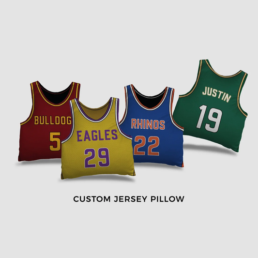 Basketball Jersey Personalized Throw Pillow | Custom Name Number and Team Gift

