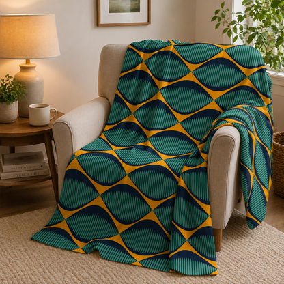 Seeing eyes boho throw blanket as birthday gift for boho and mystical decor lovers
