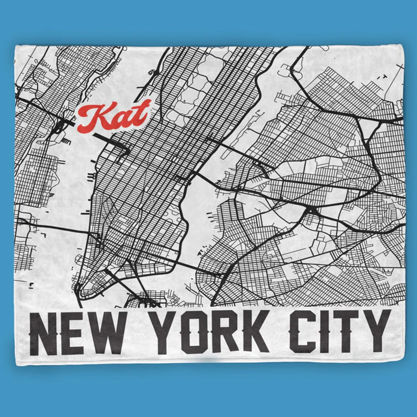 Personalized city map blanket as meaningful gift for hometown pride and city lovers
