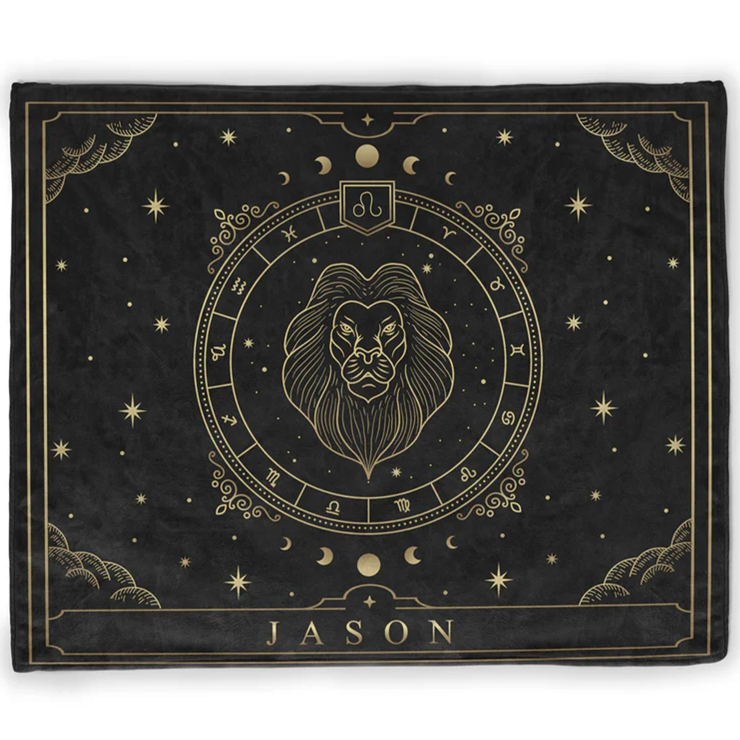 Zodiac personalized throw blanket as birthday gift for astrology and horoscope fans
