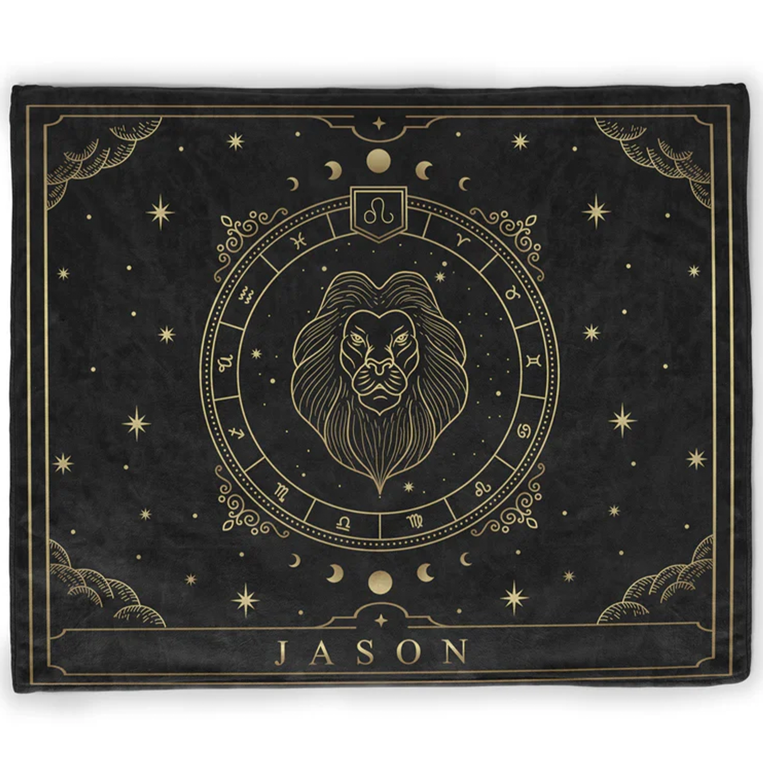 Zodiac personalized throw blanket as birthday gift for astrology and horoscope fans
