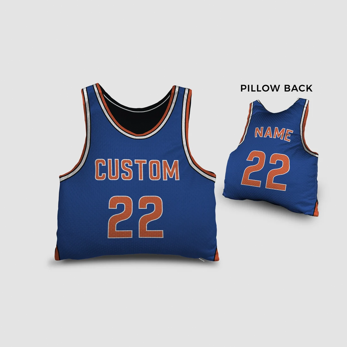 Basketball Jersey Personalized Throw Pillow | Custom Name Number and Team Gift for Basketball Players