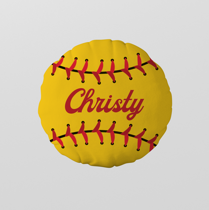Personalized Sports Ball Pillow | Custom Name Sports Cushion