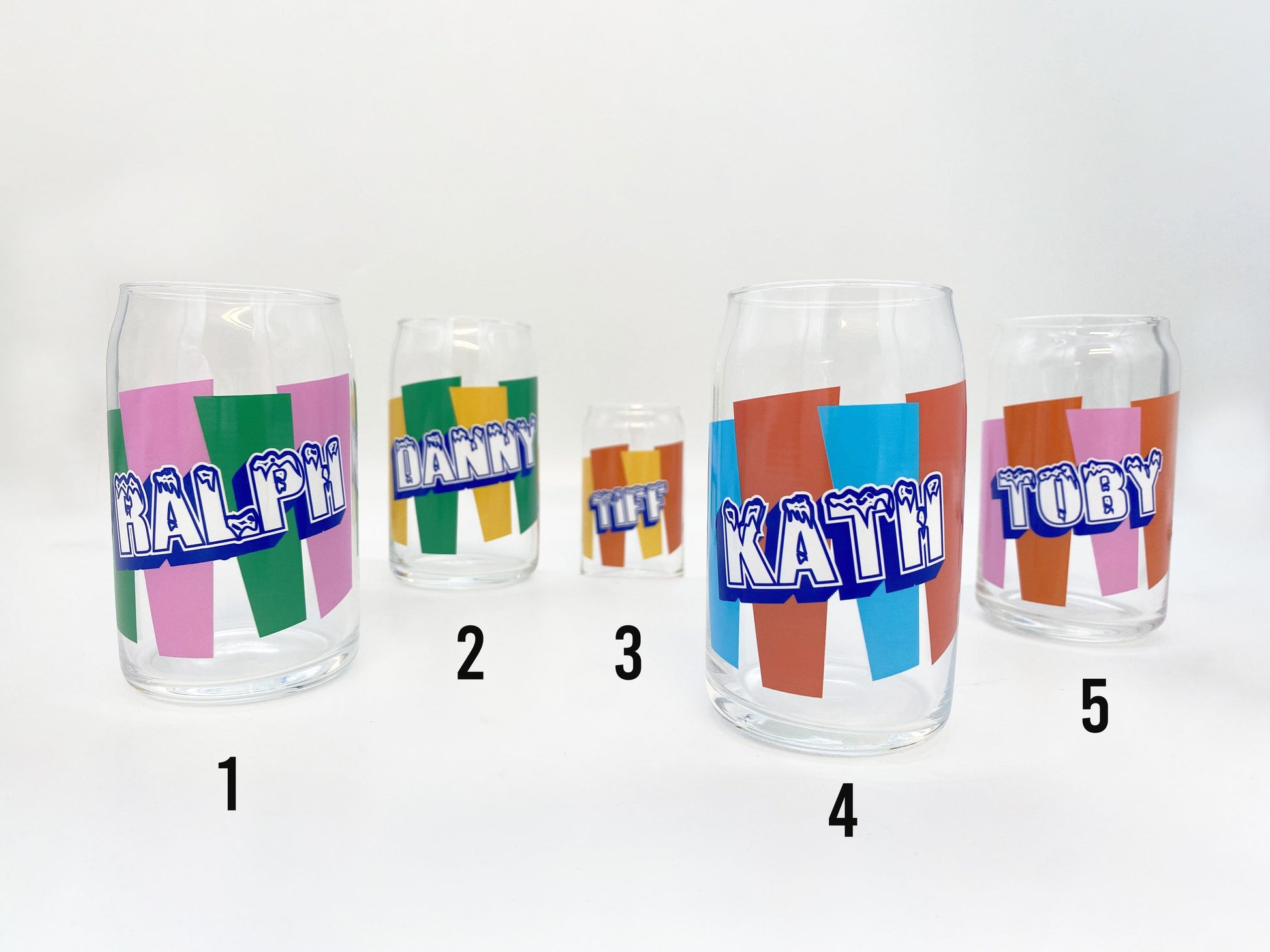 Movie Theater Slushie Inspired Glass Can Glass Tumbler Sam + Zoey 
