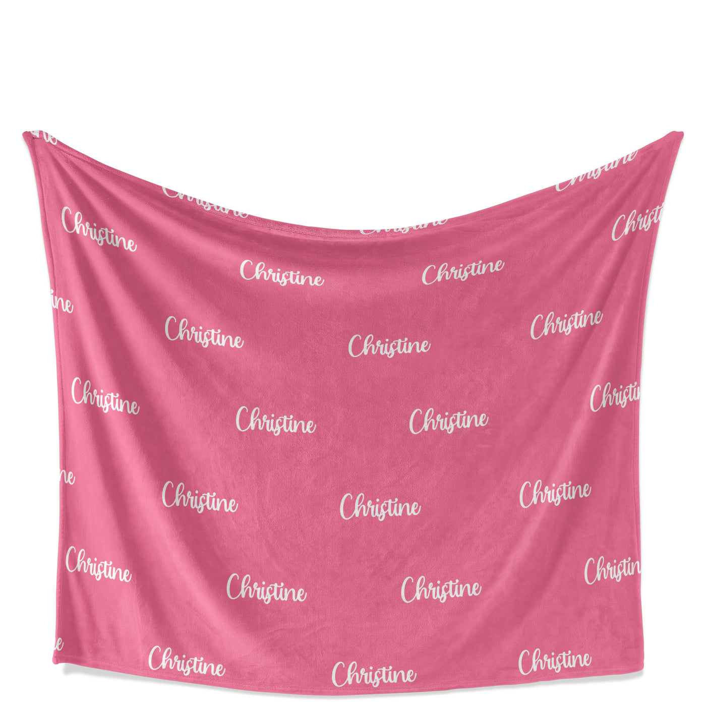 Throw Blanket: Personalized Name and Color throw Blanket Sam + Zoey Pink Font 1  Sam + Zoey