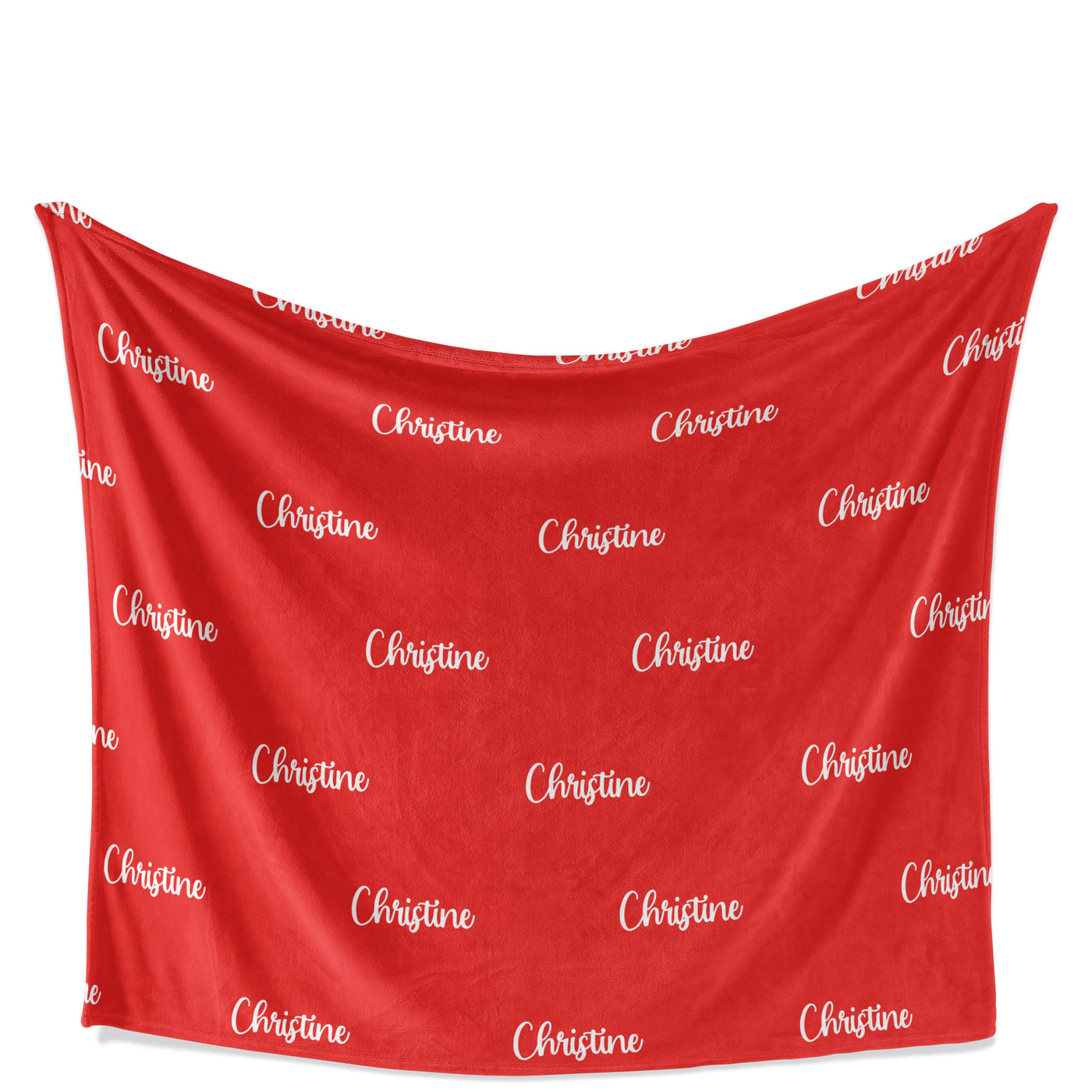 Throw Blanket: Personalized Name and Color throw Blanket Sam + Zoey Red Font 1  Sam + Zoey