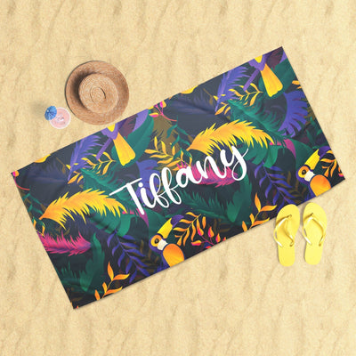 Amazonia Personalized Beach Towel Beach Towel Sam + Zoey  Sam + Zoey