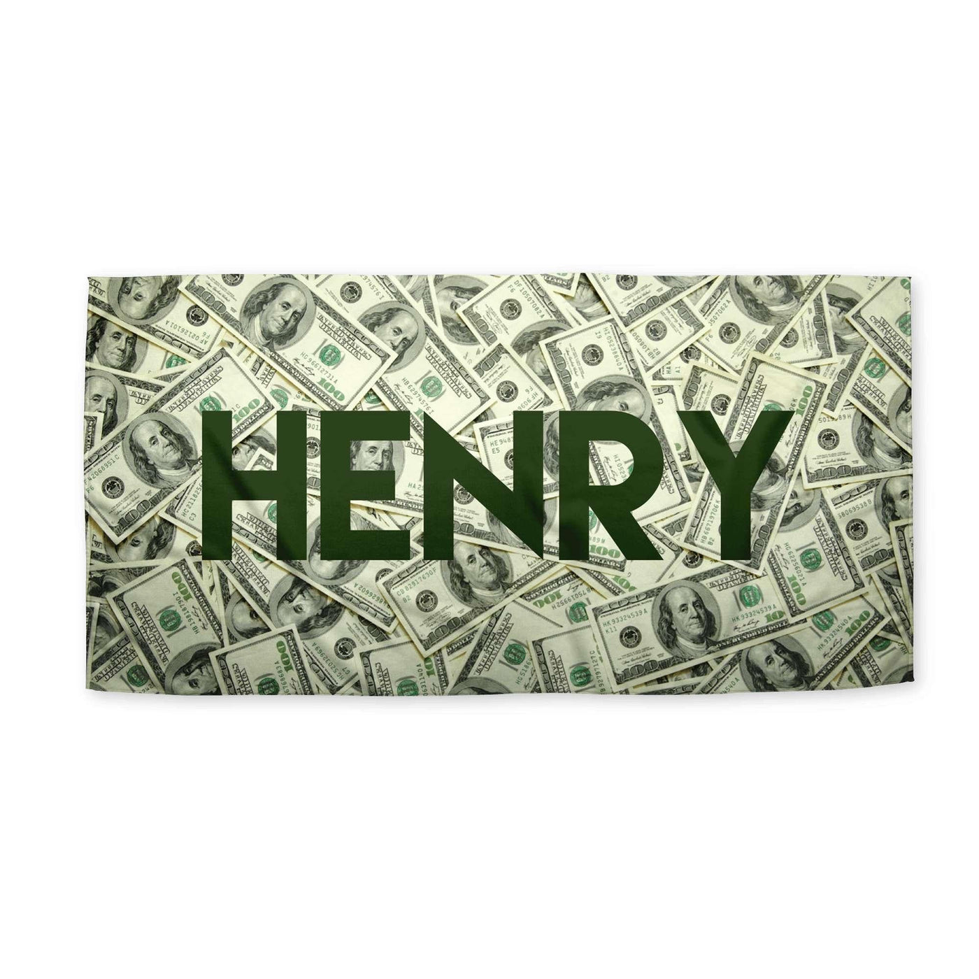 Beach Towel: Hundred Dollar Bills Beach Towel Sam + Zoey  Sam + Zoey