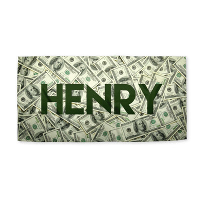 Beach Towel: Hundred Dollar Bills Beach Towel Sam + Zoey  Sam + Zoey