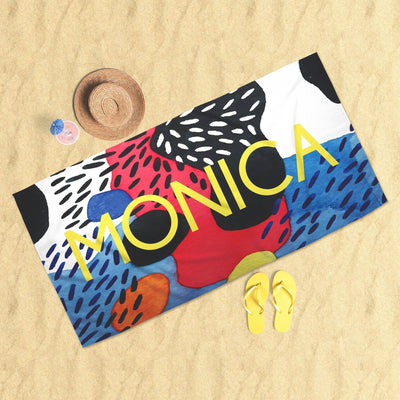 Motif Personalized Beach Towel Beach Towel Sam + Zoey  Sam + Zoey