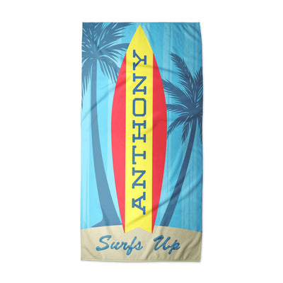 Beach Towel: Surfs up | Sam + Zoey   Beach Towel Sam + Zoey