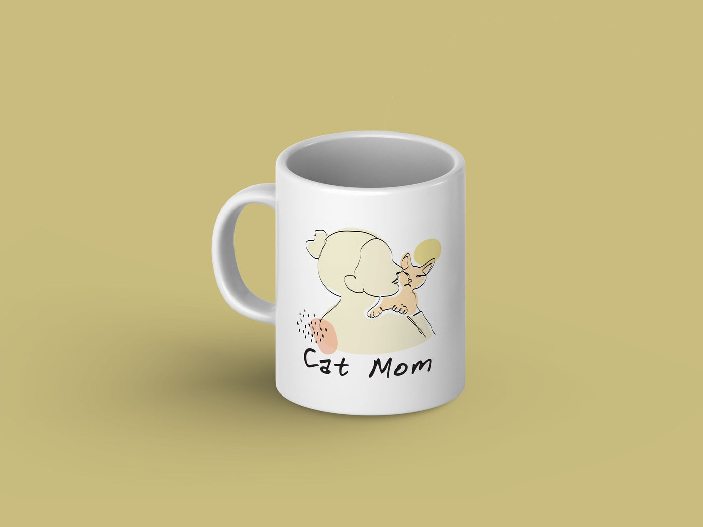 Cat Mom Mug - Gift for Cat Lovers - Fur Mom - Mother's Day Gift Ceramic Mug Sam + Zoey  Sam + Zoey