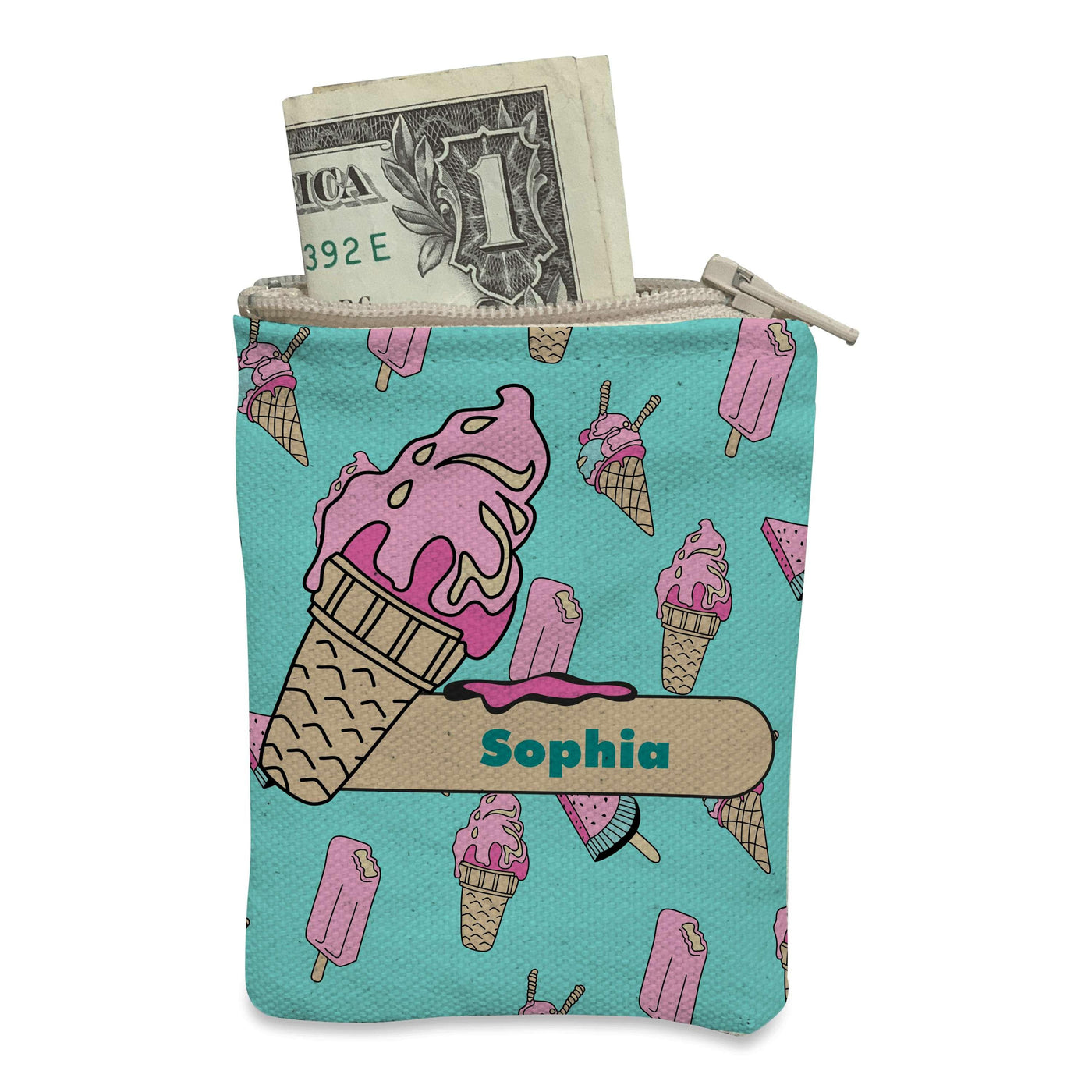 Coin Purse: Ice Cream Coin Purse Sam + Zoey  Sam + Zoey