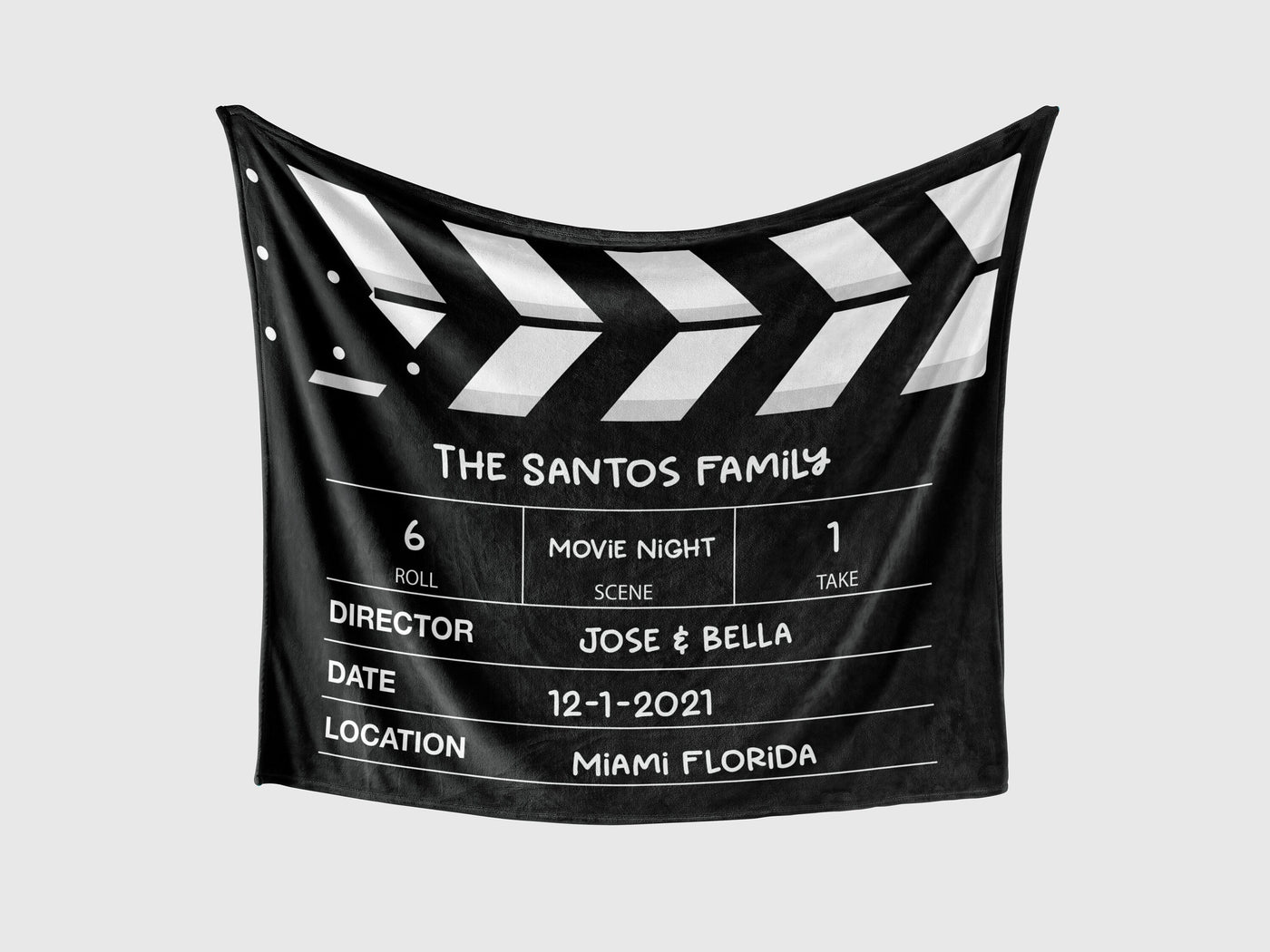Custom Throw blanket: Directors Cut Movie Night Throw Blankets Sam + Zoey  Sam + Zoey