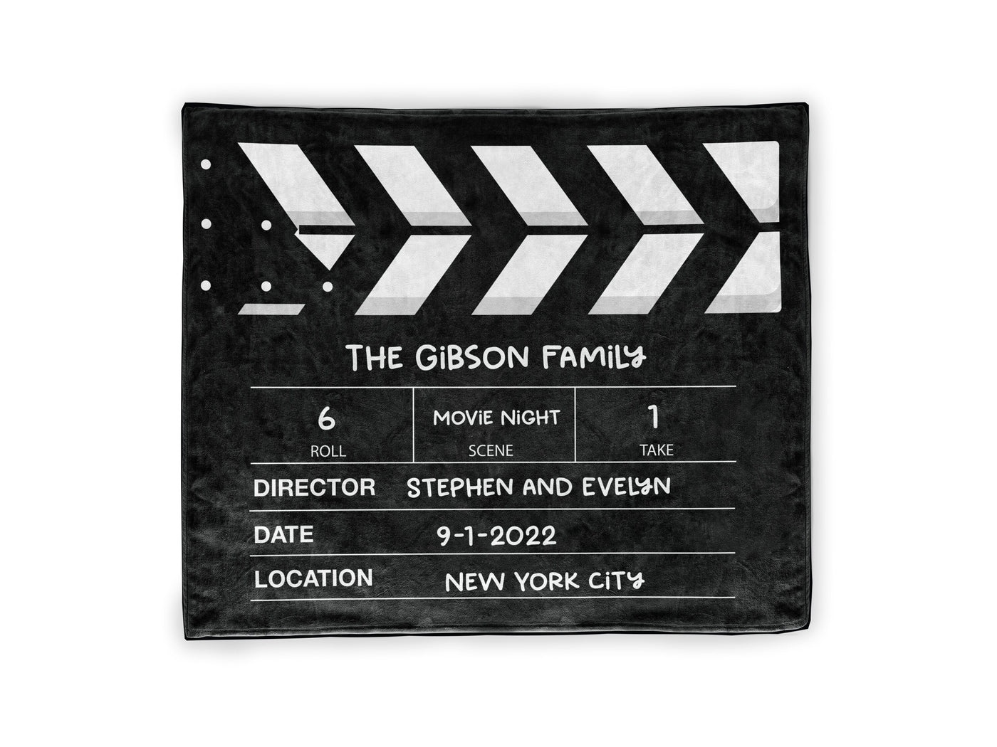 Custom Throw blanket: Directors Cut Movie Night Throw Blankets Sam + Zoey  Sam + Zoey