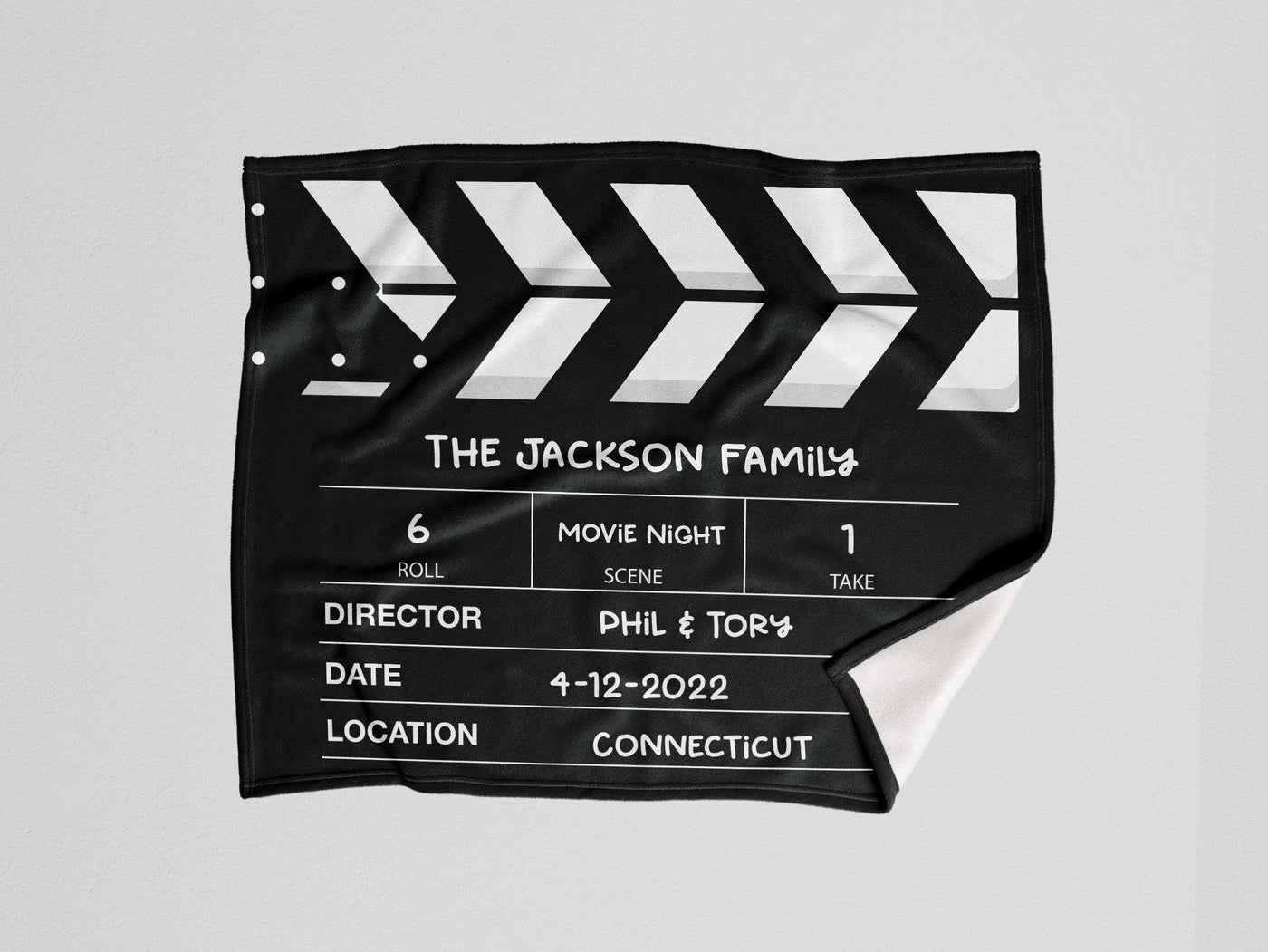 Custom Throw blanket: Directors Cut Movie Night Throw Blankets Sam + Zoey  Sam + Zoey