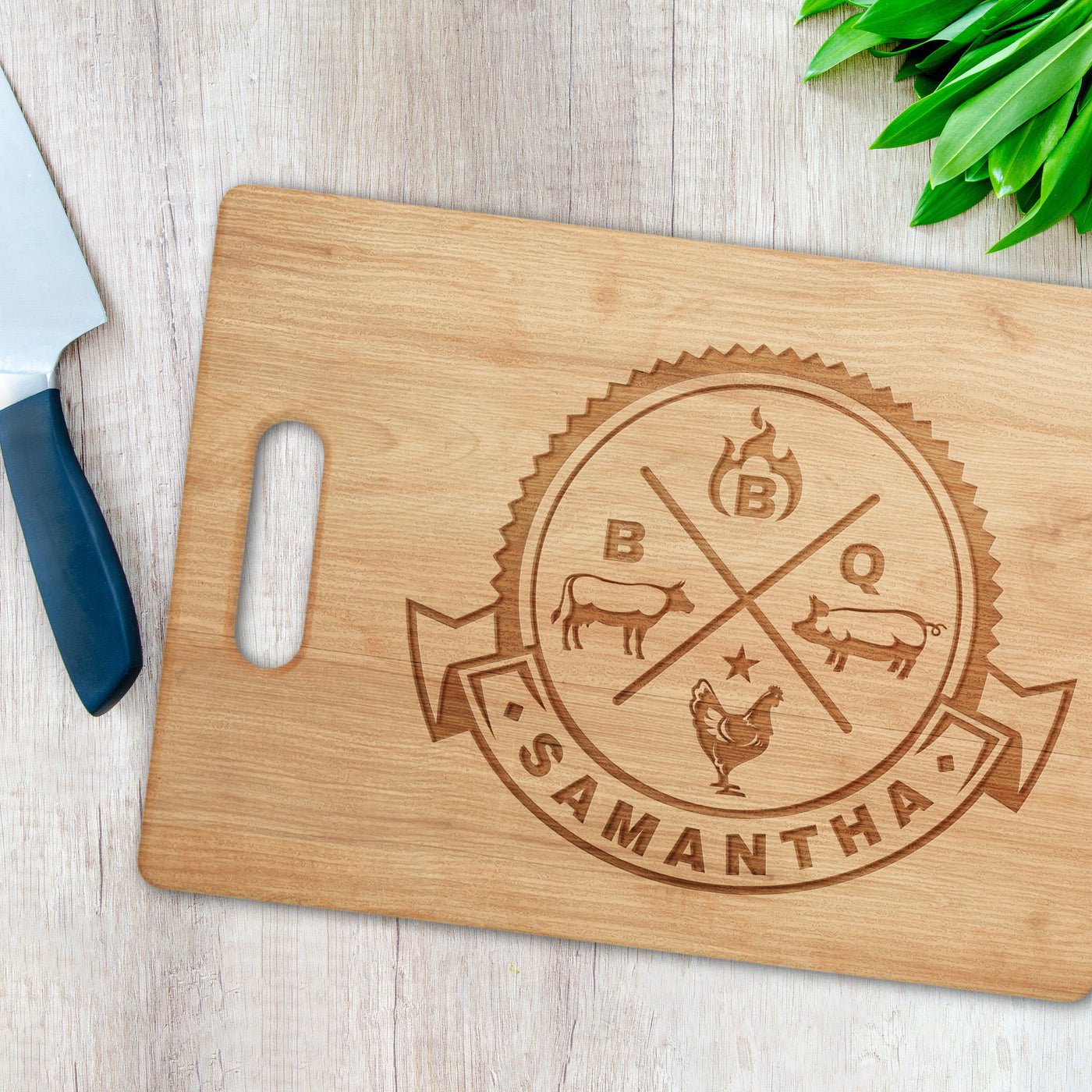 Cutting Board: BBQ CREST Cutting Board Sam + Zoey  Sam + Zoey