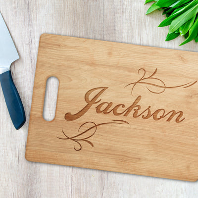 Cutting Board: Script Cutting Board Sam + Zoey  Sam + Zoey