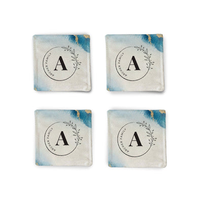 Personalized Agate Fabric Coasters Fabric Coaster Sam + Zoey  Sam + Zoey