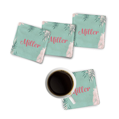 Fabric Coaster: Green Summer Fabric Coaster Sam + Zoey  Sam + Zoey