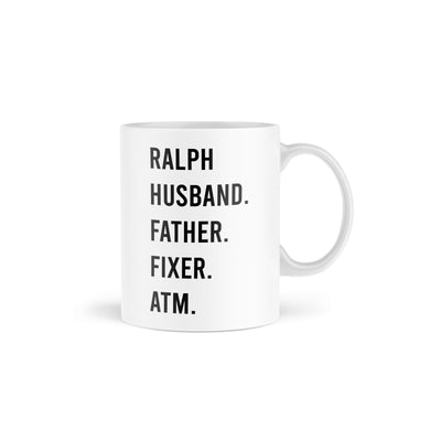 Fathers Day Personalized Ceramic Mug mug Sam + Zoey  Sam + Zoey