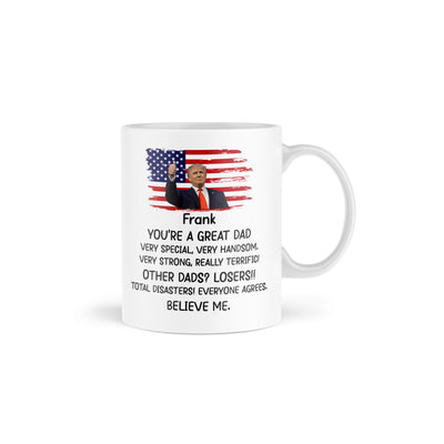 Fathers Day Personalized Ceramic Mug mug Sam + Zoey  Sam + Zoey