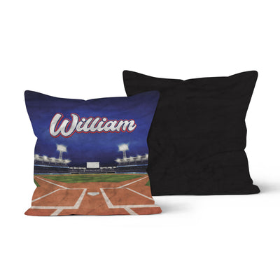 Fleece Pillow: Baseball Field Pillow Sam + Zoey  Sam + Zoey