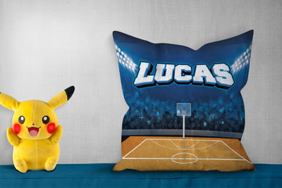 Fleece Pillow: Basketball Court Pillow Sam + Zoey  Sam + Zoey