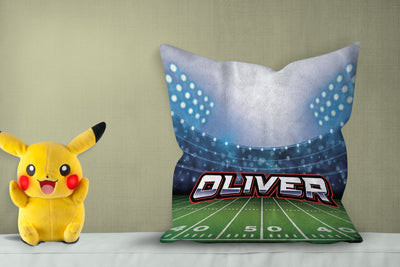 Fleece Pillow: Football Field Pillow Sam + Zoey  Sam + Zoey