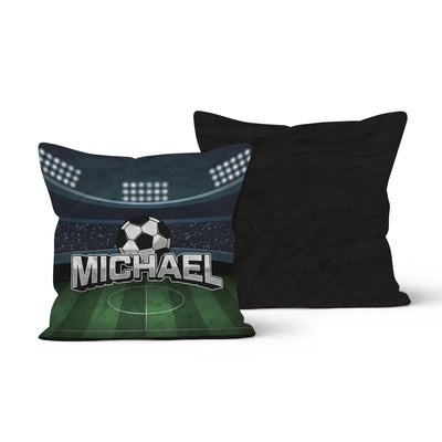 Fleece Pillow: Soccer Field Pillow Sam + Zoey  Sam + Zoey