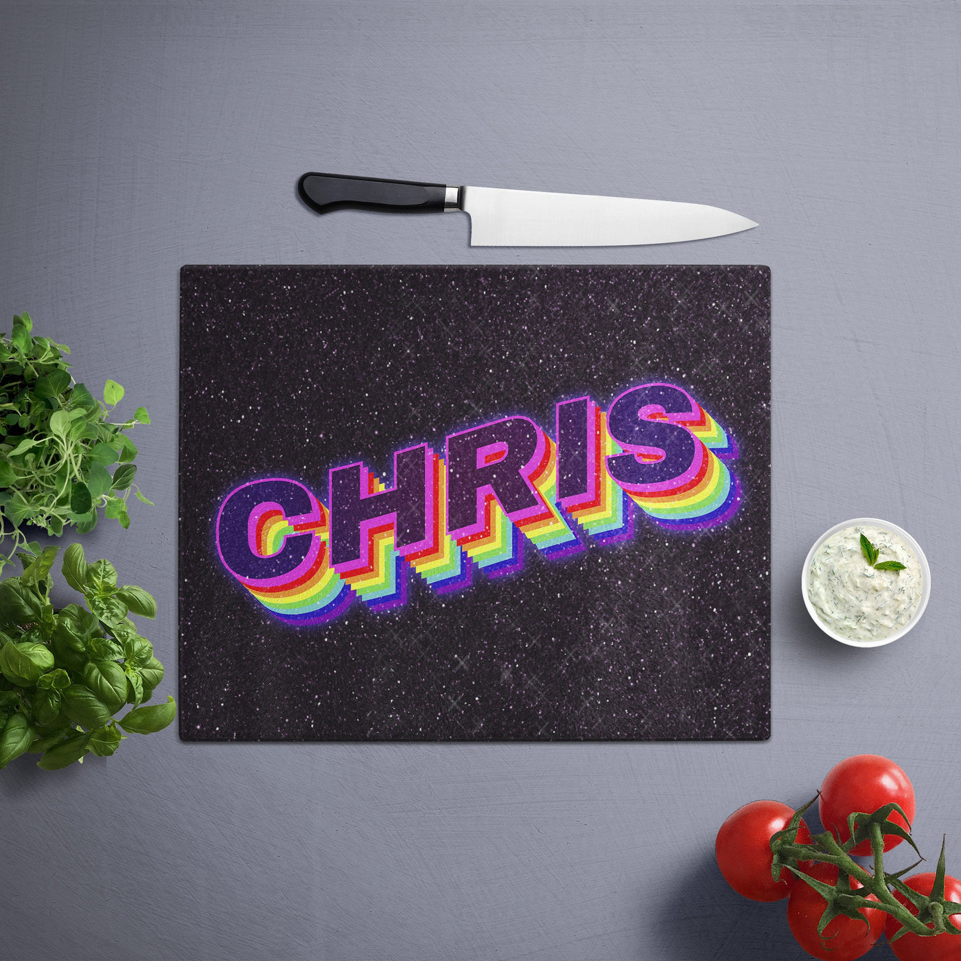 Glass Cutting Board: Personalized Pride Design Cutting Board Sam + Zoey  Sam + Zoey