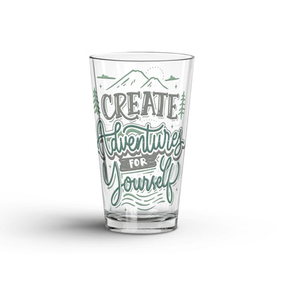 Glass Tumbler: Create Adventures for Yourself Glass Tumbler Sam + Zoey  Sam + Zoey