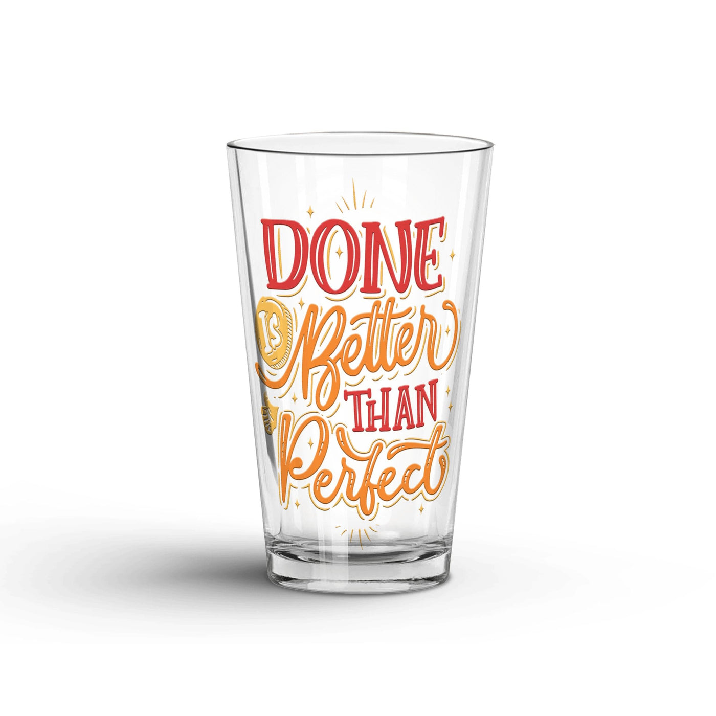 Glass Tumbler: Done Is Better Than Perfect Glass Tumbler Sam + Zoey  Sam + Zoey