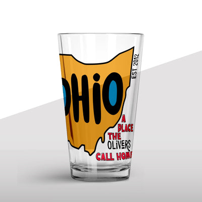 Glass Tumbler: Legacy States Glass Tumbler Sam + Zoey Ohio  Sam + Zoey