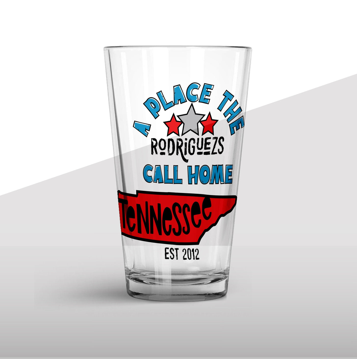 Glass Tumbler: Legacy States Glass Tumbler Sam + Zoey Tennessee  Sam + Zoey