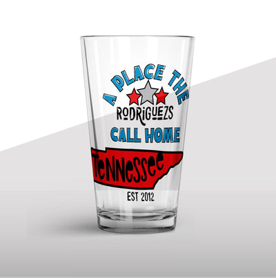 Glass Tumbler: Legacy States Glass Tumbler Sam + Zoey Tennessee  Sam + Zoey